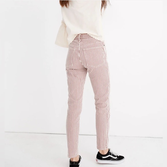 Madewell The High-Rise Slim Boyjean in Luca Stripe - Size 26 - Picture 3 of 16